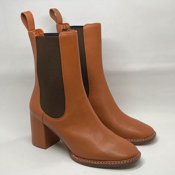 Ulla Johnson Taryn 70MM Leather Chelsea Booties size 38.5 - Picture 2 of 13